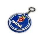 Key ring key chain emblem accessory for Saab