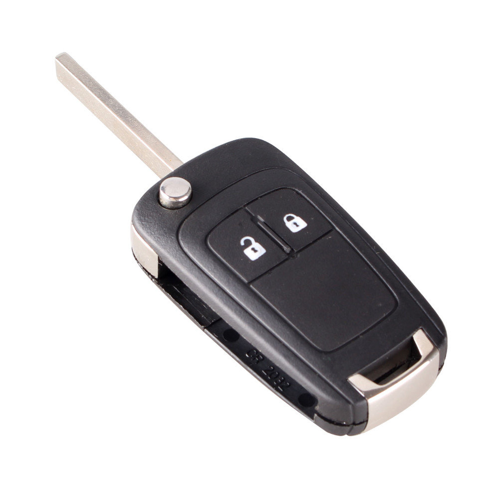 Flip remote key case 2 button HU100 for Opel