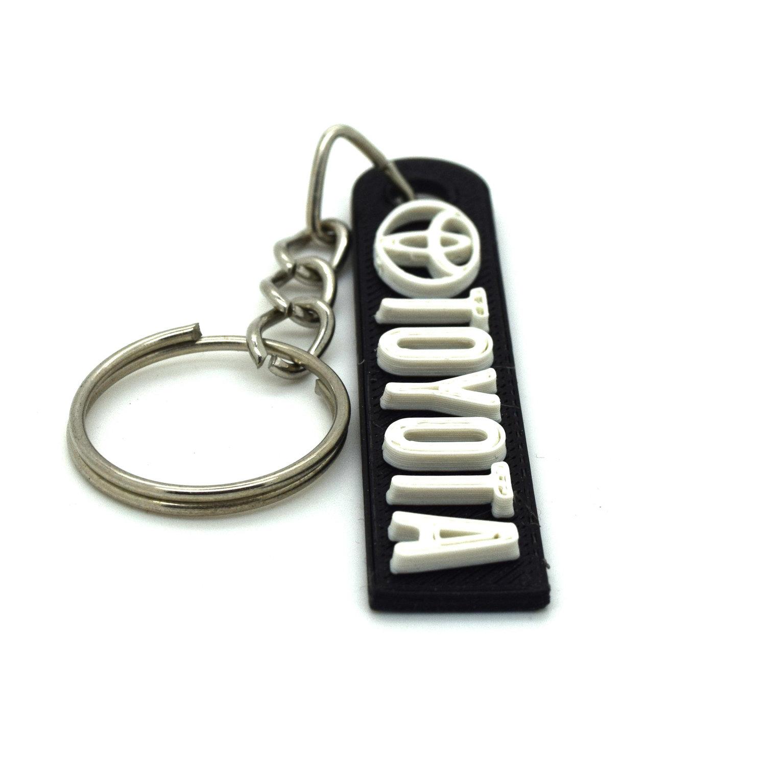 Toyota key ring chain accessories black