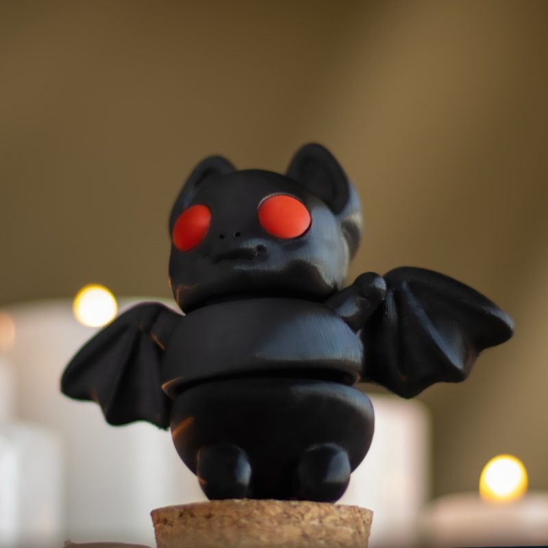 Cute Halloween Tiny Bat keyring chain