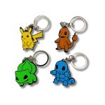 Pokemon Pikachu Charmander Squirtle Bulbasaur nyckelring