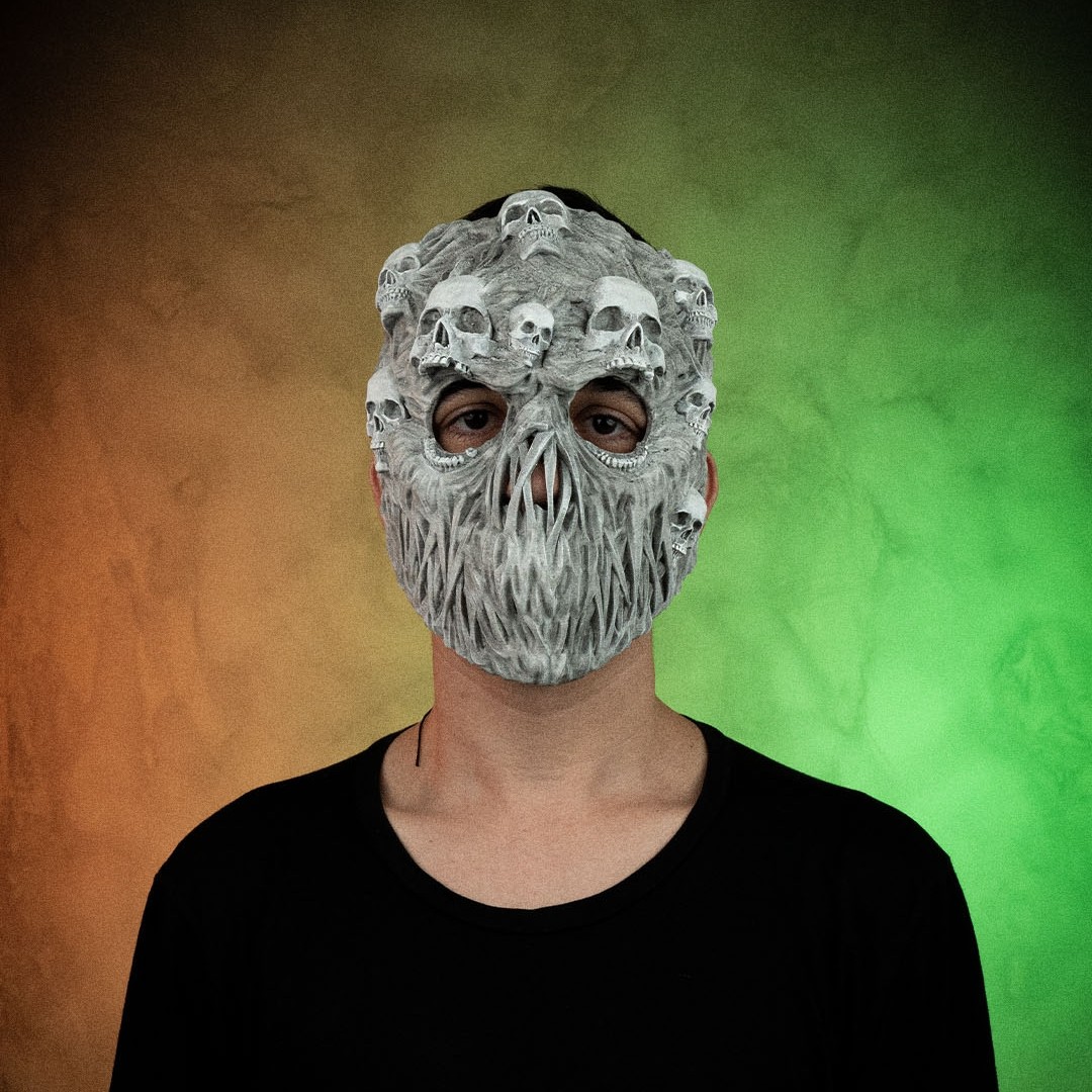 Ghoul ansikte halloween party mask