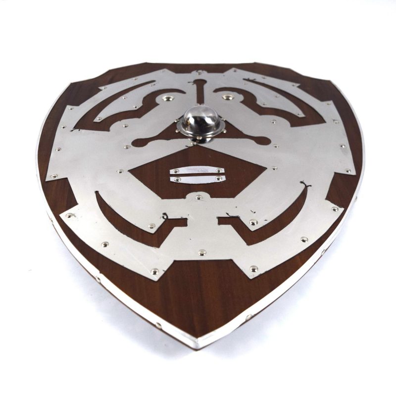 Trä / metall Legend of Zelda Curved Shield SWE89