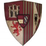 Trähus Lannister från GOT Viking Curved Shield SWE84