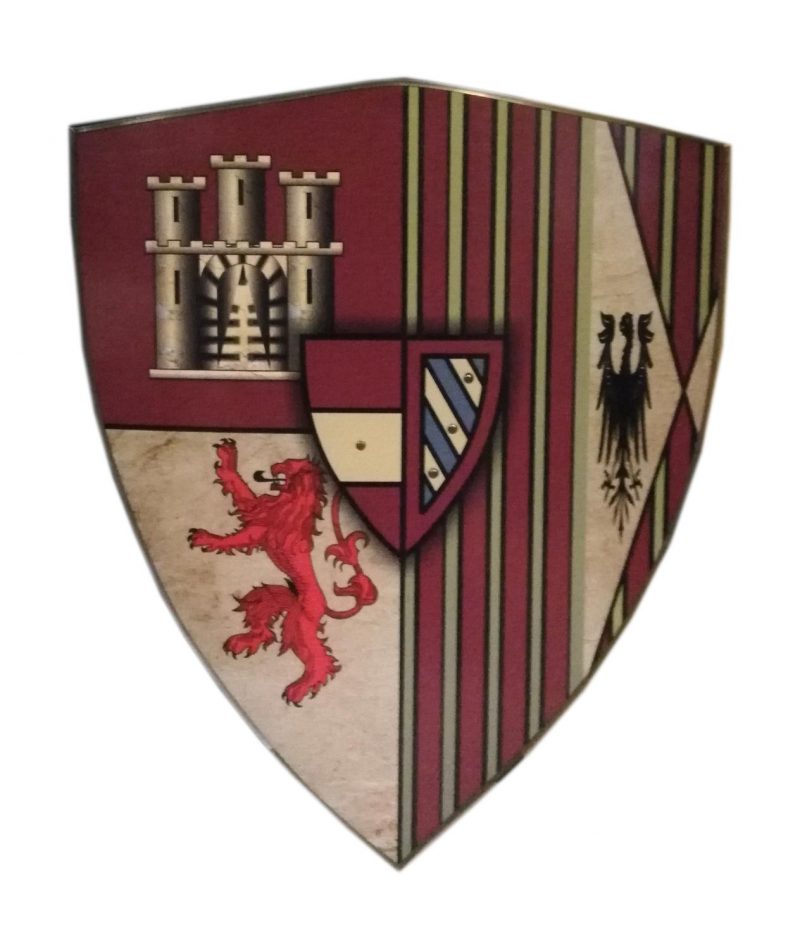 Trähus Lannister från GOT Viking Curved Shield SWE84