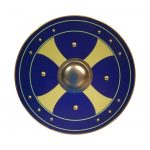 Trä/metall Medeltida bas Viking Shield SWE159