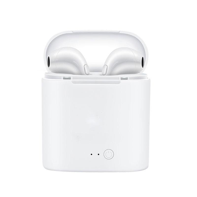 I7S TWS öronsnäckor trådlösa hörlurar mic laddningsbox