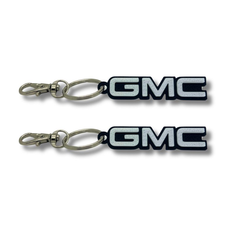 2x Nyckelring Clip On & Go karbinnyckelring för GMC