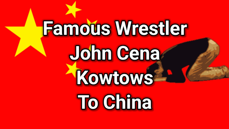 Famous wrestler and movie star John Cena deeply regrets stating that Taiwan is a sovereign nation