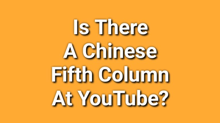 Do you have information about a Chinese fifth column at YouTube?