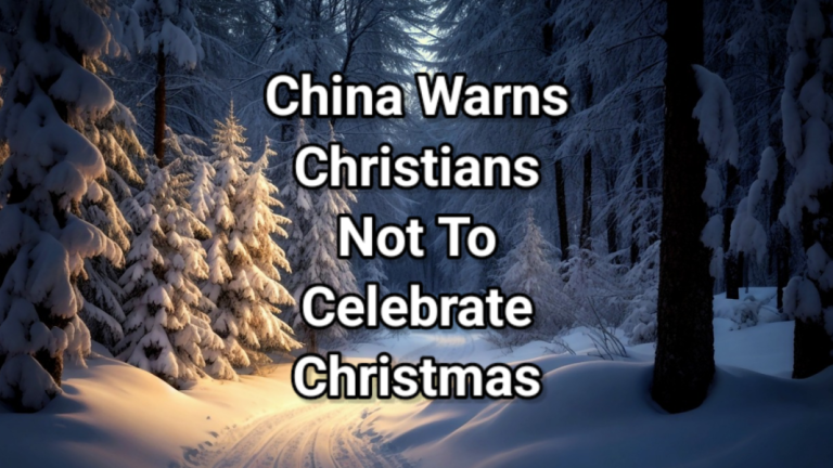 In December 2021 Chinese authorities warned Christians not to celebrate Christmas!