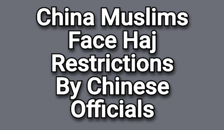 China Muslims face Haj restrictions (Article from Al Jazeera)