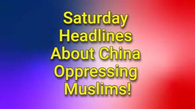 11th May 2024 Saturday Headlines about China oppressing Muslims including Erdogan’s Muslim dilemma and the Chinese train Xinjiang to the Italian Salerno!