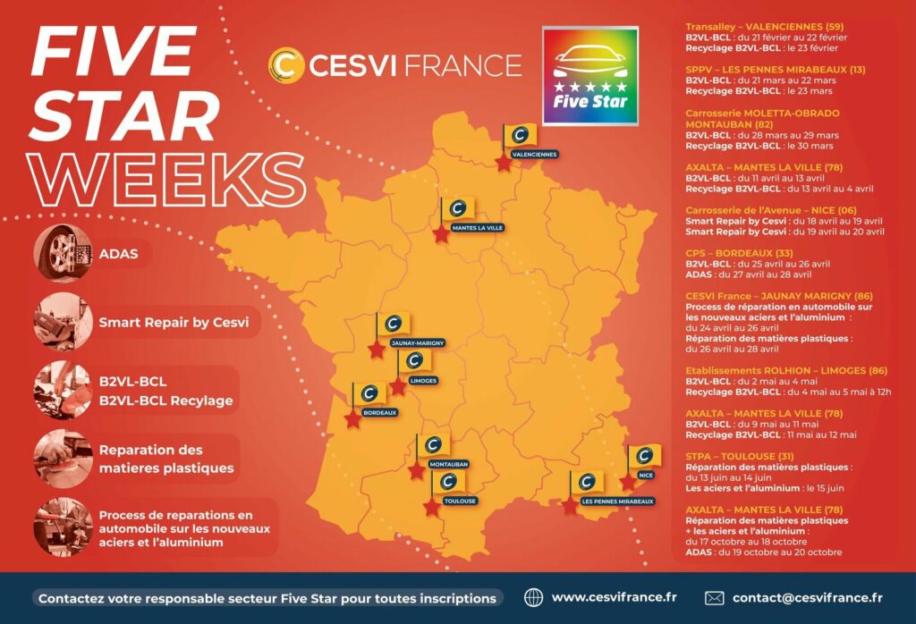 Carte de l'évènement Five Star Weeks