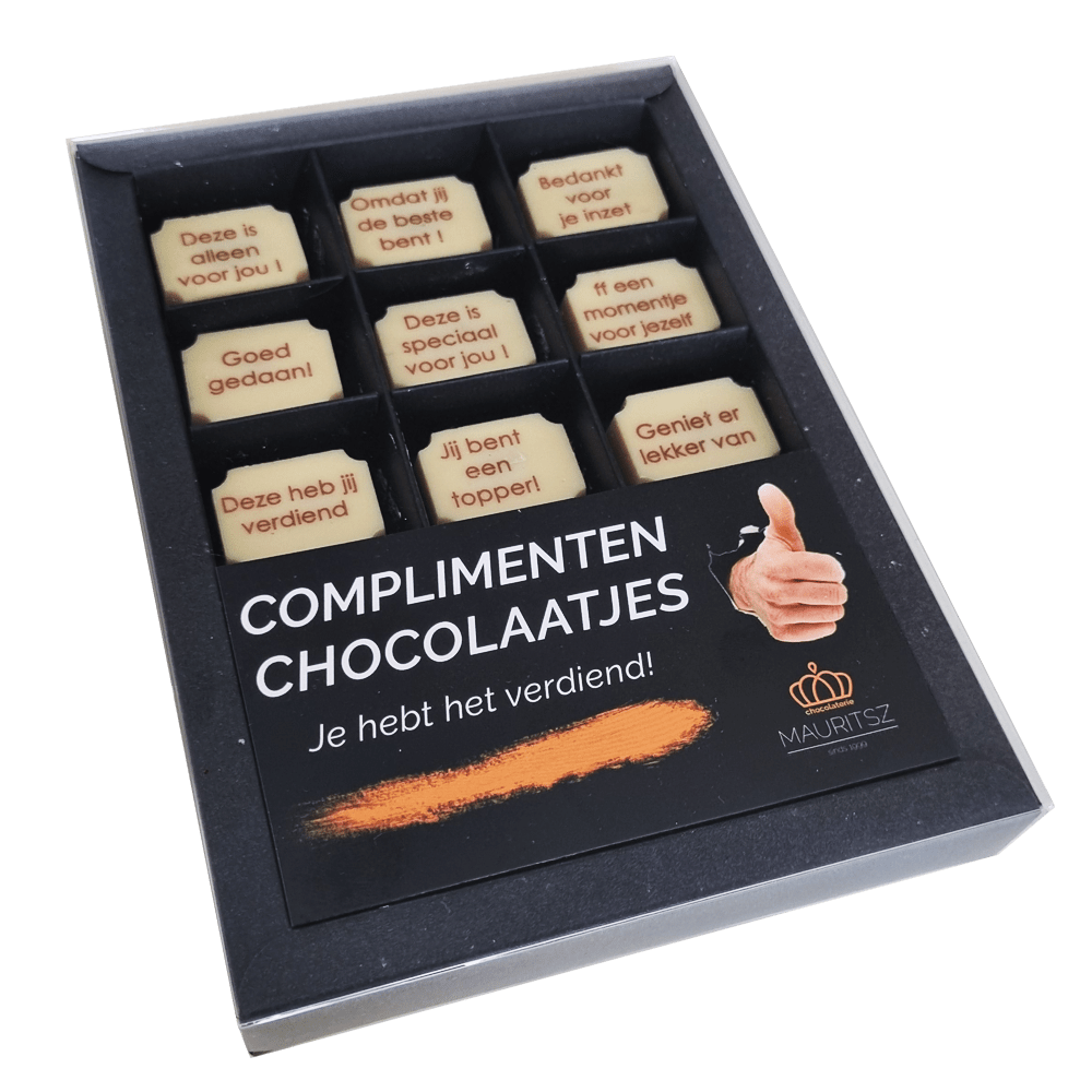 Complimenten chocolaatjes