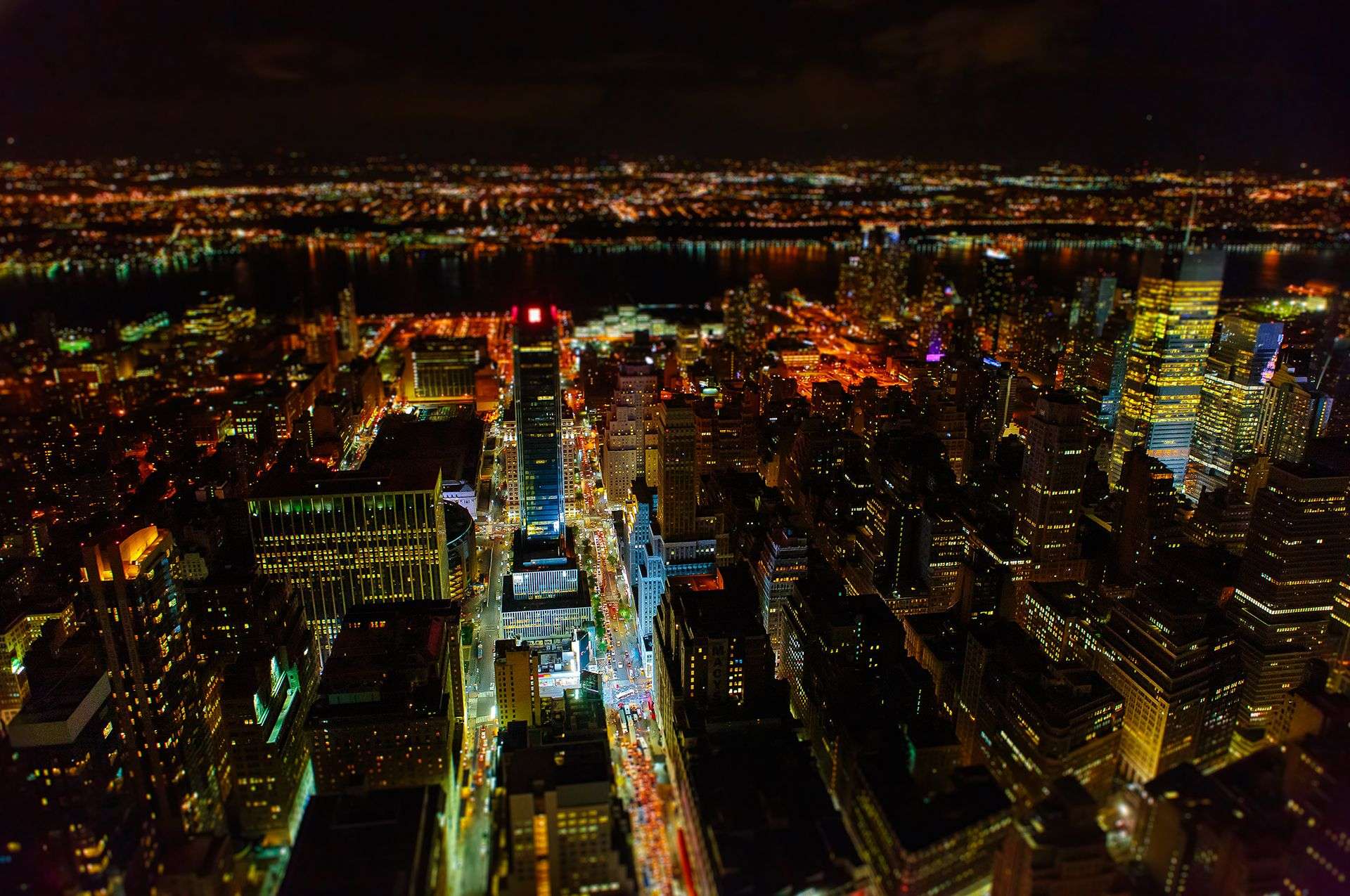 New York by night