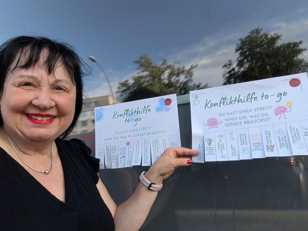 Christa Schäfer vor den Impulsen "Konflikthilfe to go"