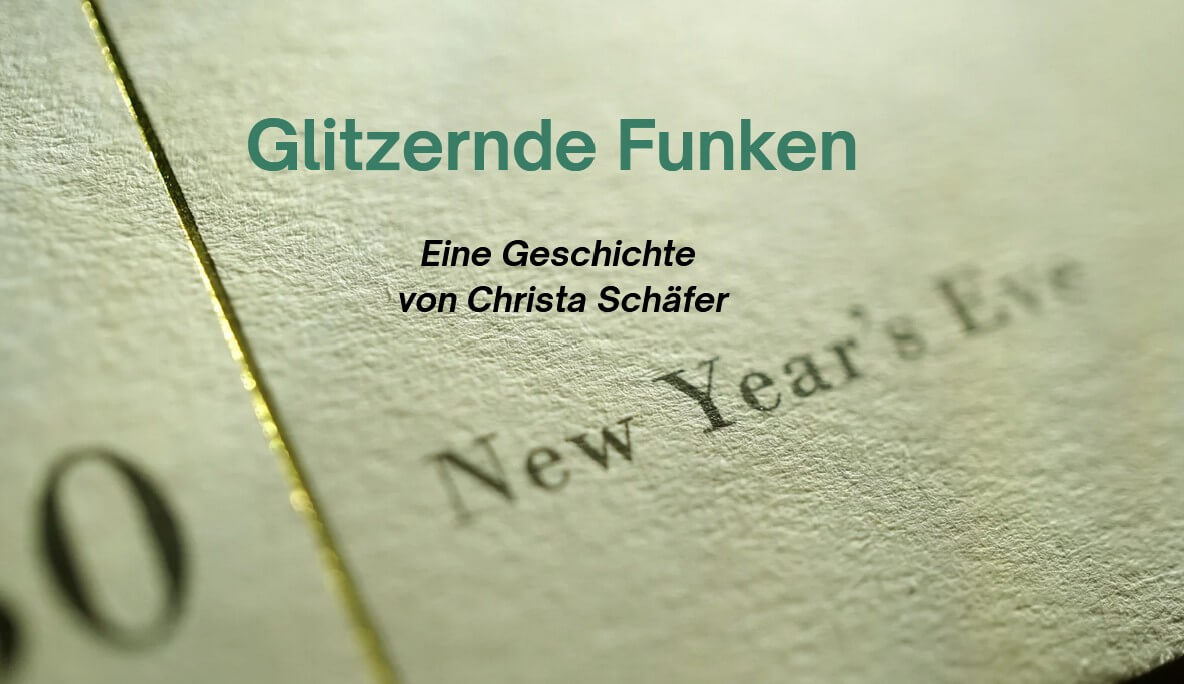 Eine grüne Glückwunschkarte zu New Year's Eve