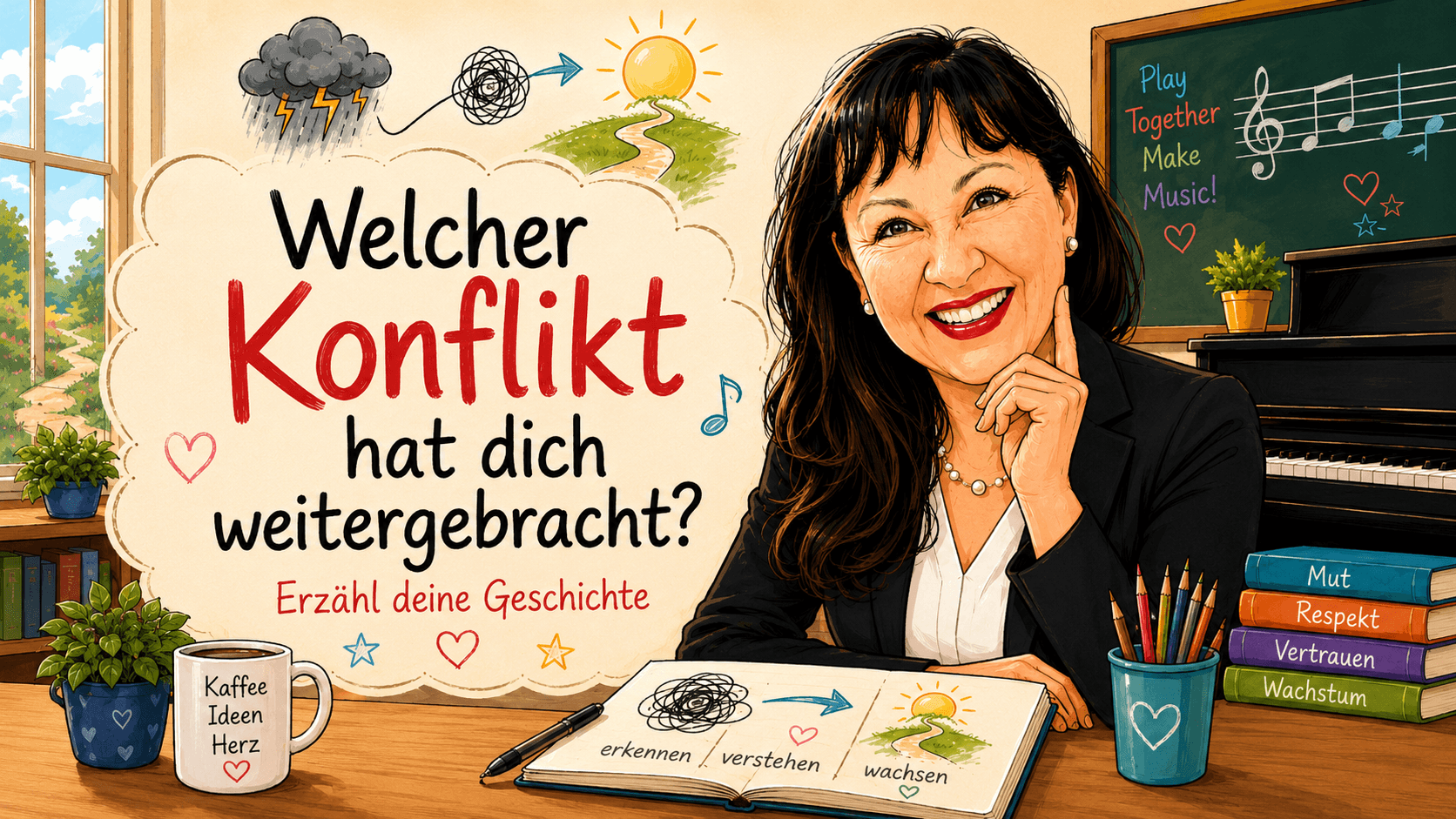 Christa Schäfer fragt sich: Welcher Konflikt hat dich weitergebracht?