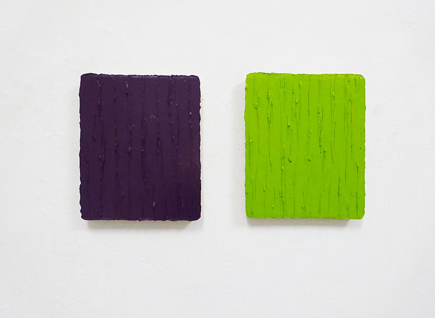 2 x Öl auf Leinwand, 2016, je 31 x 26 cm