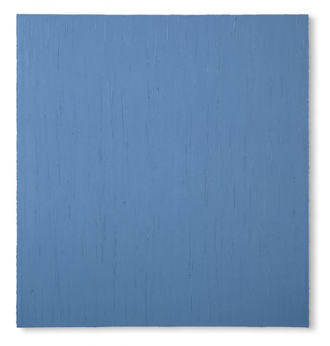 "Tagblau" 2007, Öl auf Leinwand, 150 x 140 cm, Privatsammlung