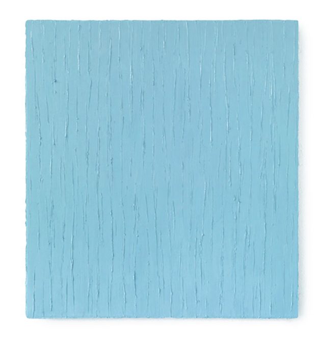 "Tagblau" 2014, Oel auf Leinwand, 120 x 110 cm