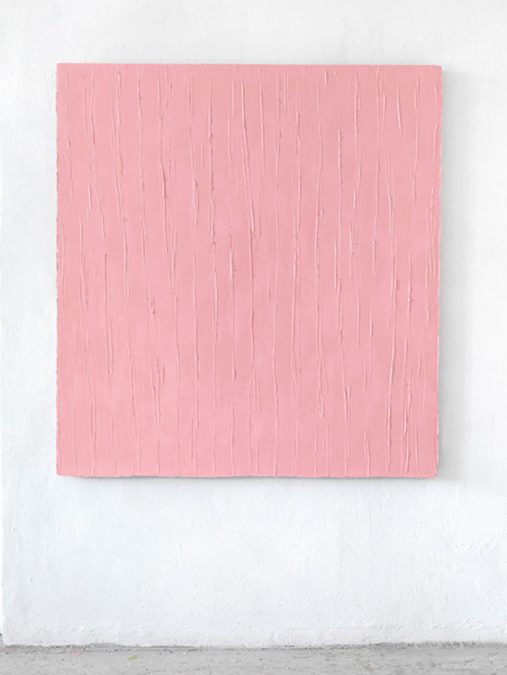 "Ins Freie" - Pink 2014, Öl auf Leinwand, 150 x 140 cm