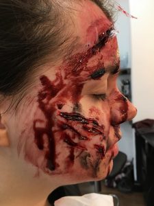 Special Effects (SFX) Makeup for TV - Christiane Dowling Professional Makeup Artist Surrey Hampshire Berksire