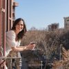 Christina Rovira on the balcony