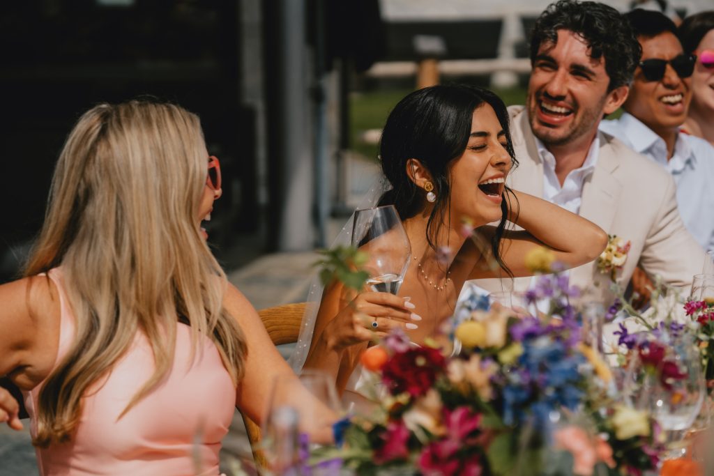 Eloping in Italy with your closest family and friends. Laughter all around. By Christin Eide Photography