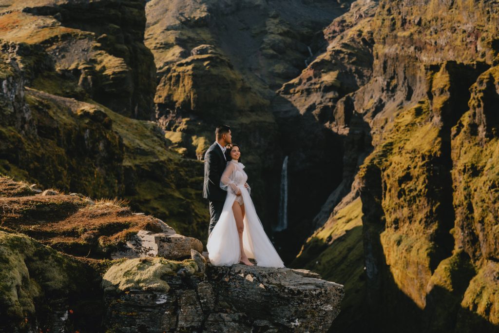 Intimate moment in Mulagljufur canyon in Iceland. By Christin Eide Photography