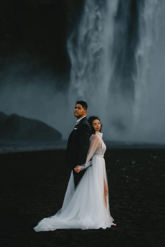 Magic under the magnificent Skogafoss in Iceland. By Christin Eide Photography