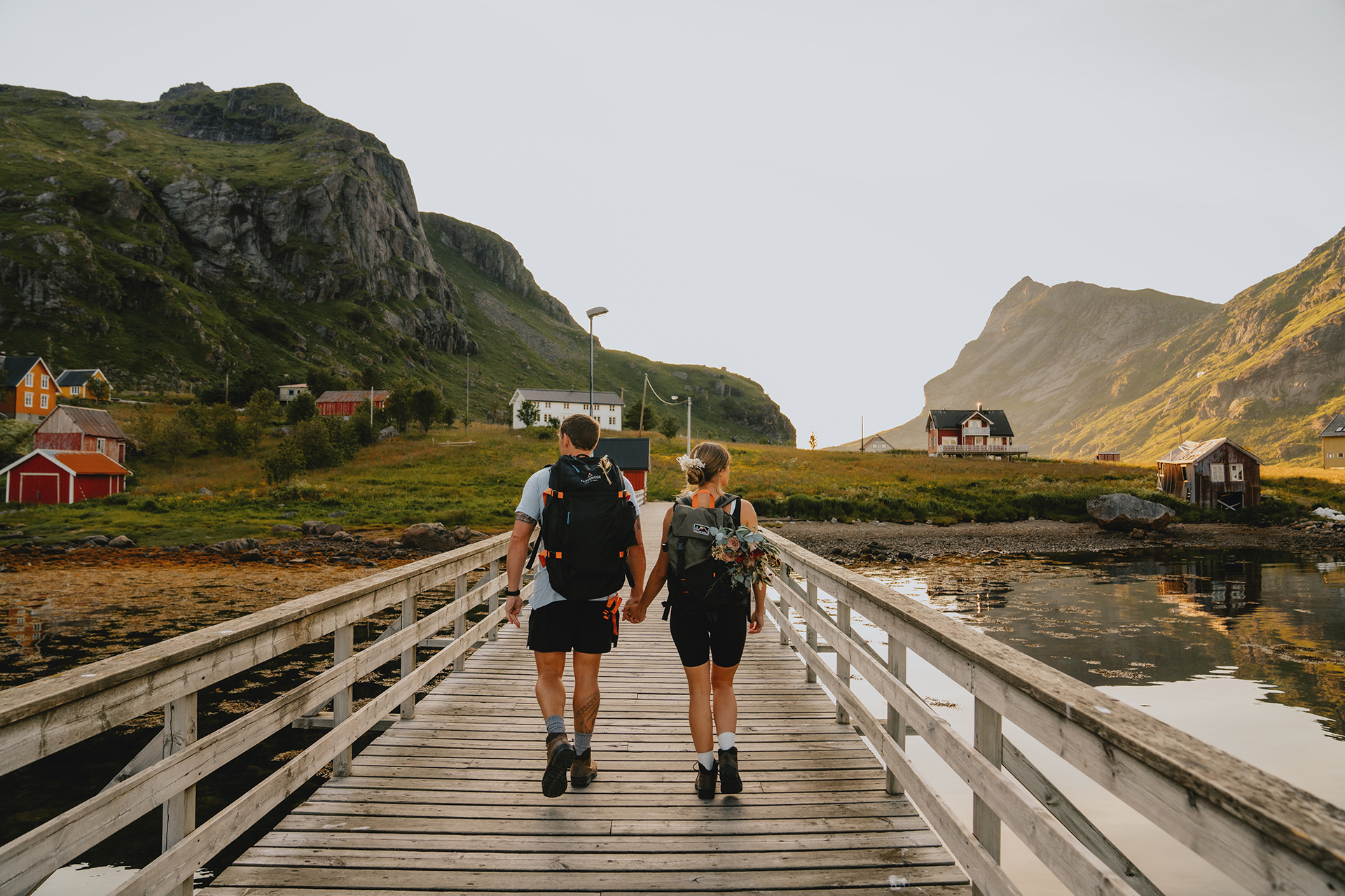 Why elope in the Lofoten Islands - Hiking- by Christin Eide Photography