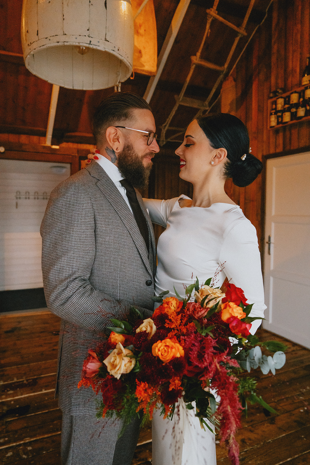 CHELSEA & PHIL – MAGICAL AUTUMN ELOPEMENT IN LOFOTEN - Newlyweds by Christin Eide Photography