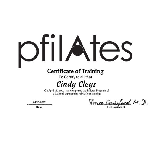 Pfilates_certificaat