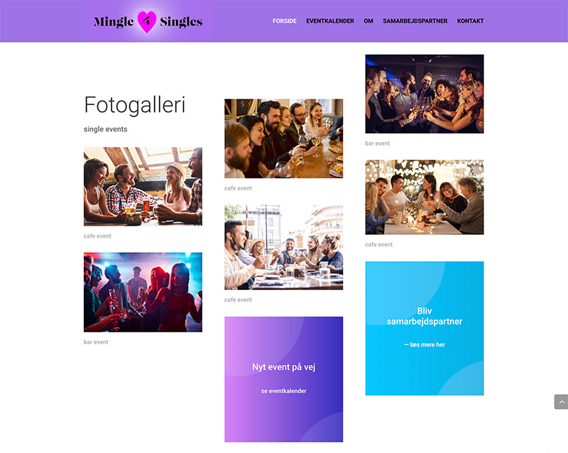 Webdesign af galleri