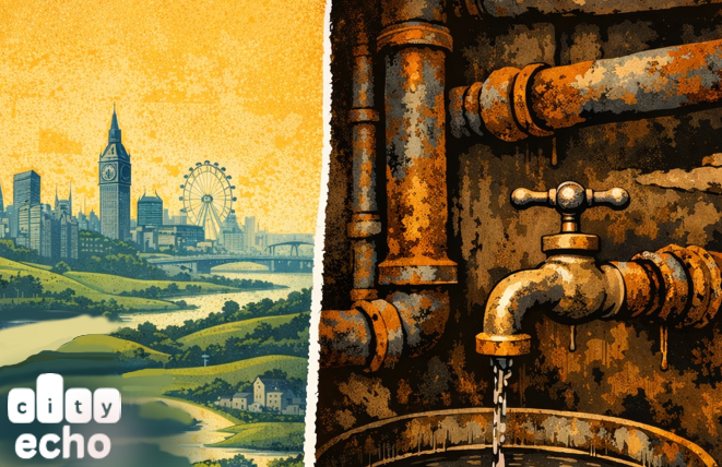 Modern tech vs. rusted pipes