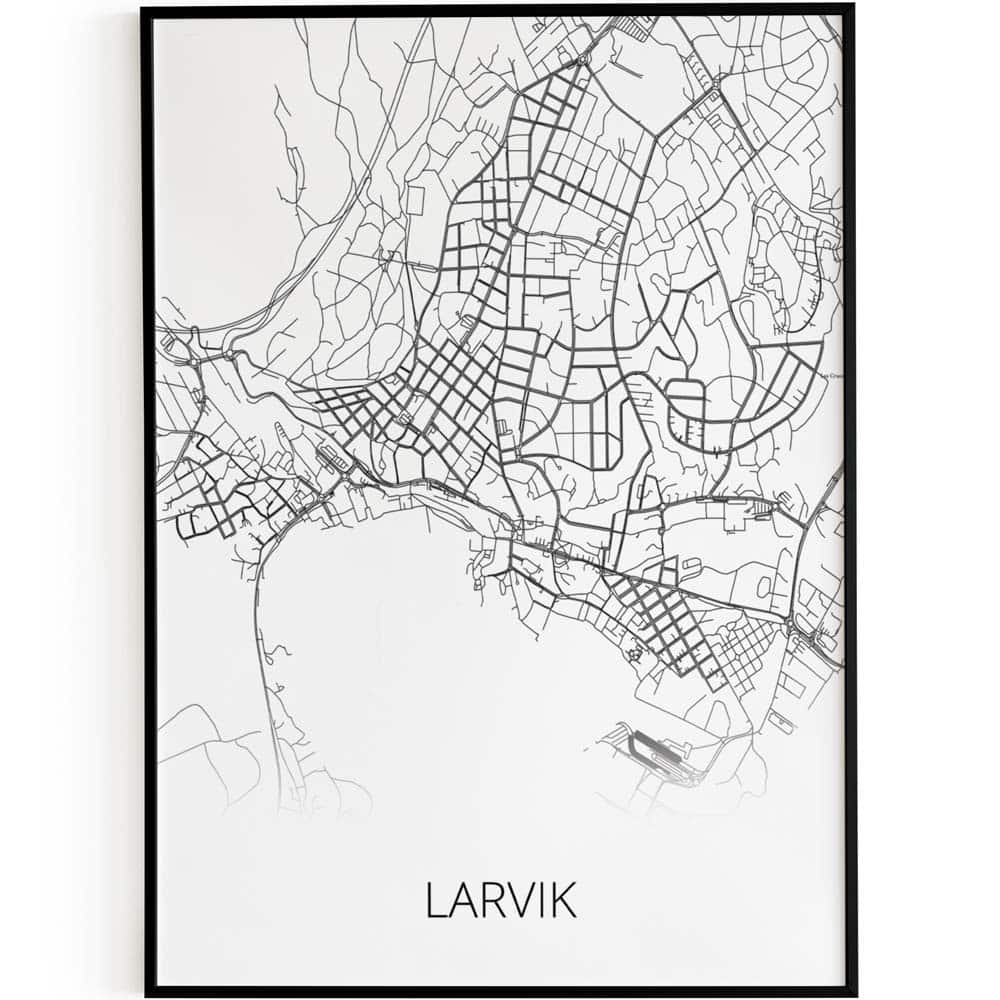 Larvik, Norway City Poster Store