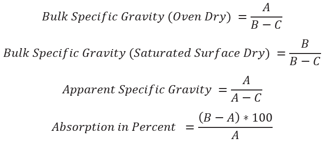 ASTM C127 calculations