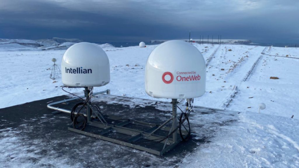 OneWeb Hardware Terminal Providing Internet to Remote Area