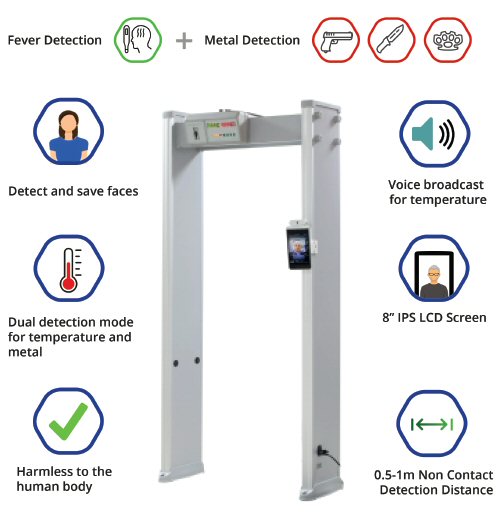 walk through automatic temperature scanner