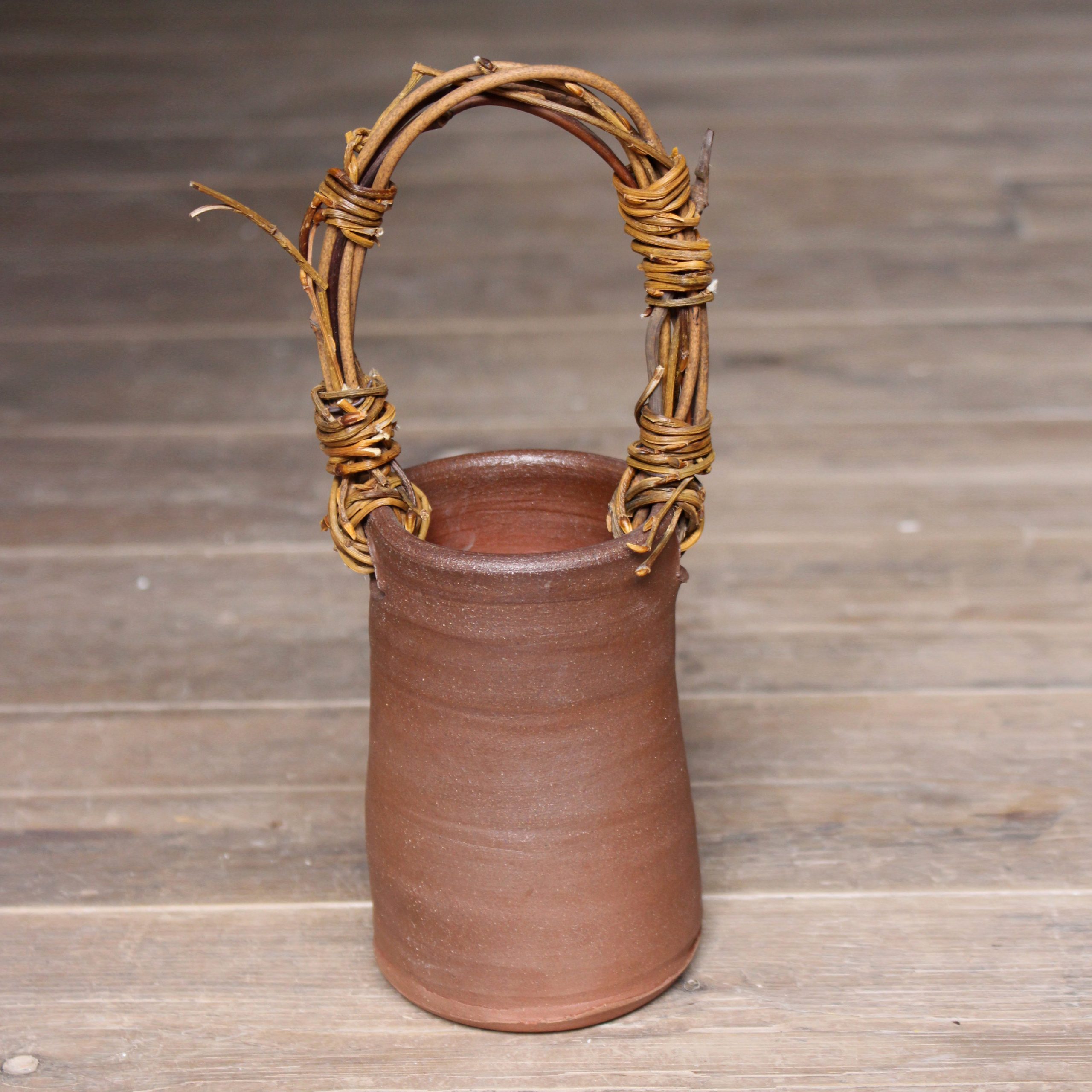 Alice Wakefield salt fired terracotta basket