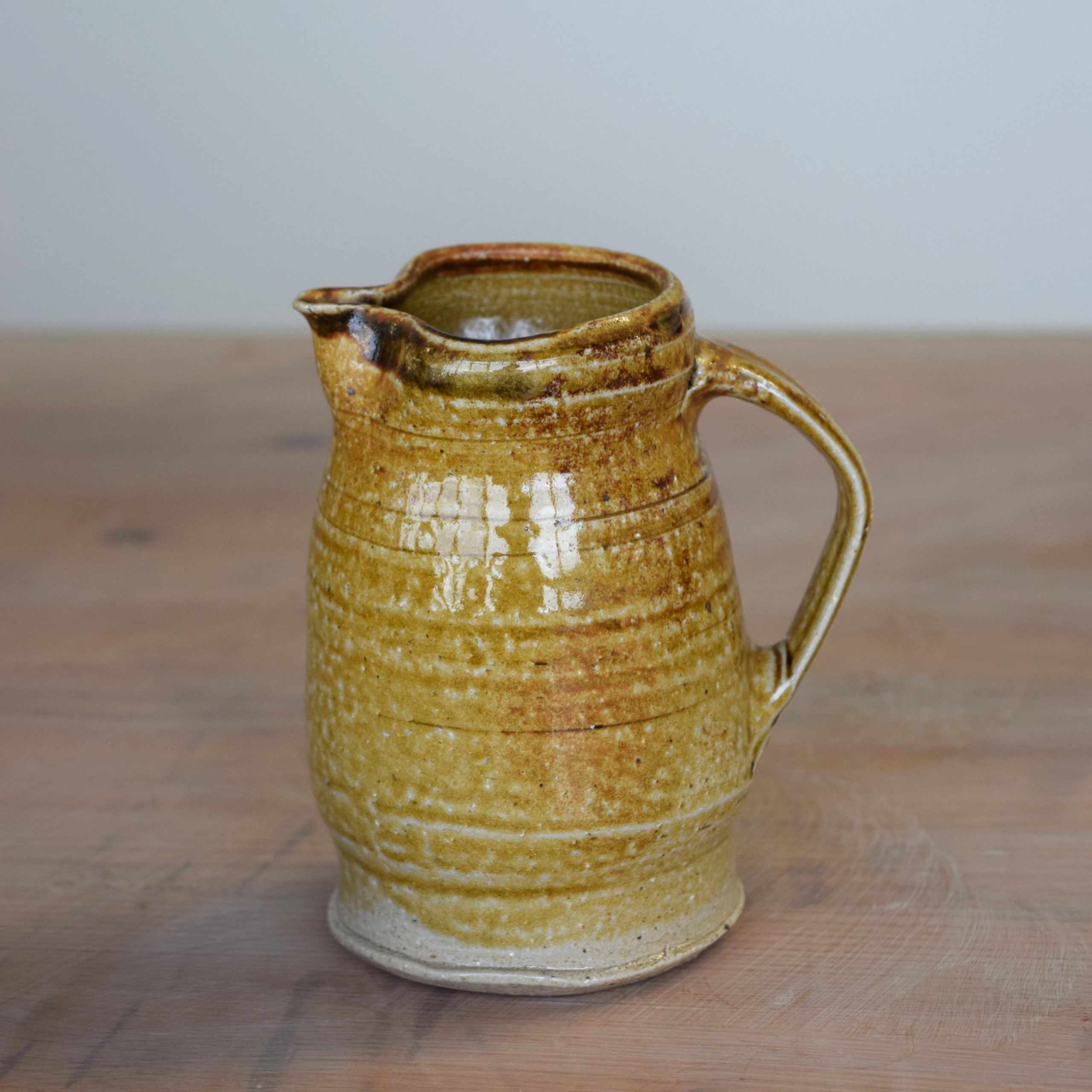 Alice Wakefield salt fired tenmoku jug