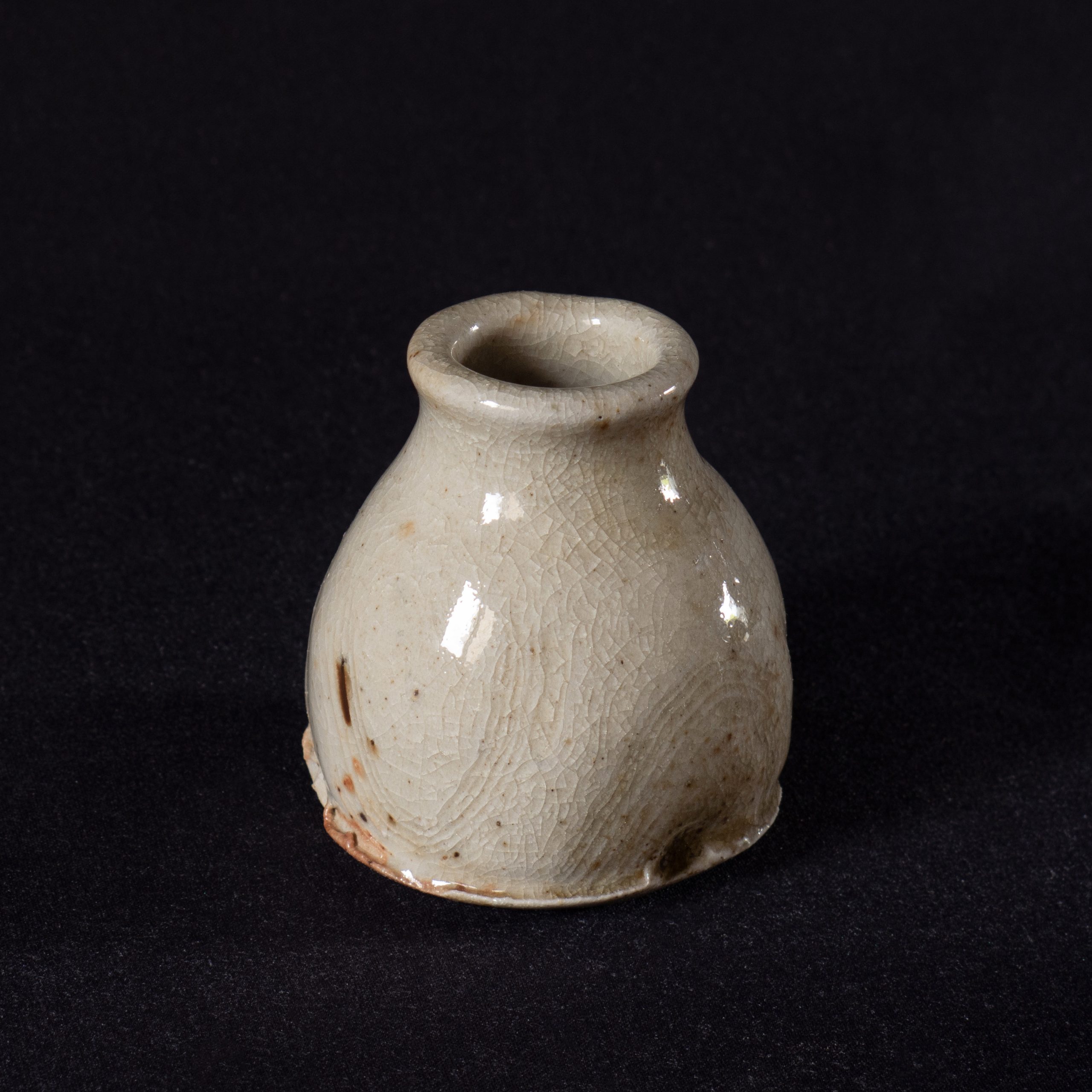 Rowena Hamilton Woodfired stoneware bud vase