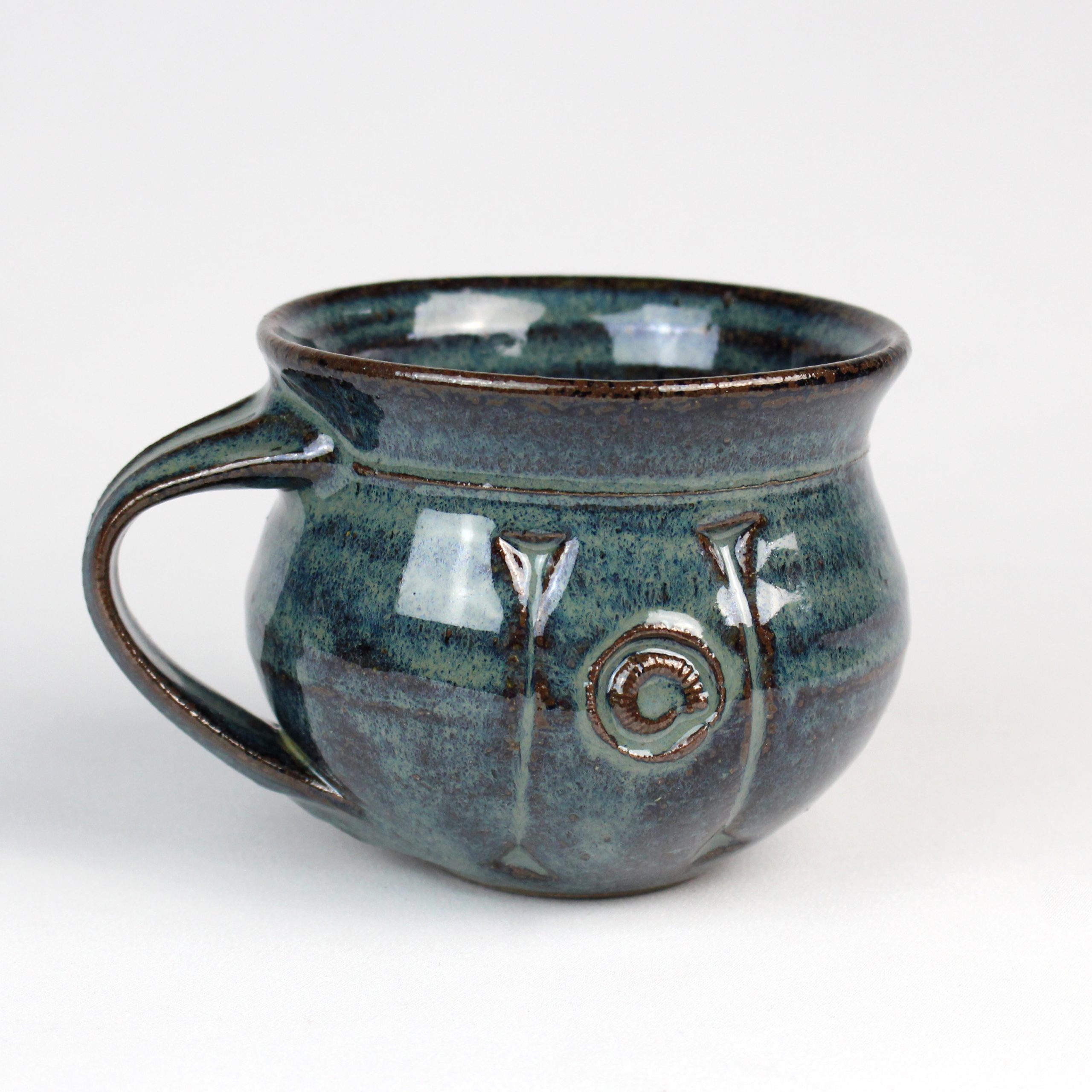 Dark Blue Teacup by Britta James