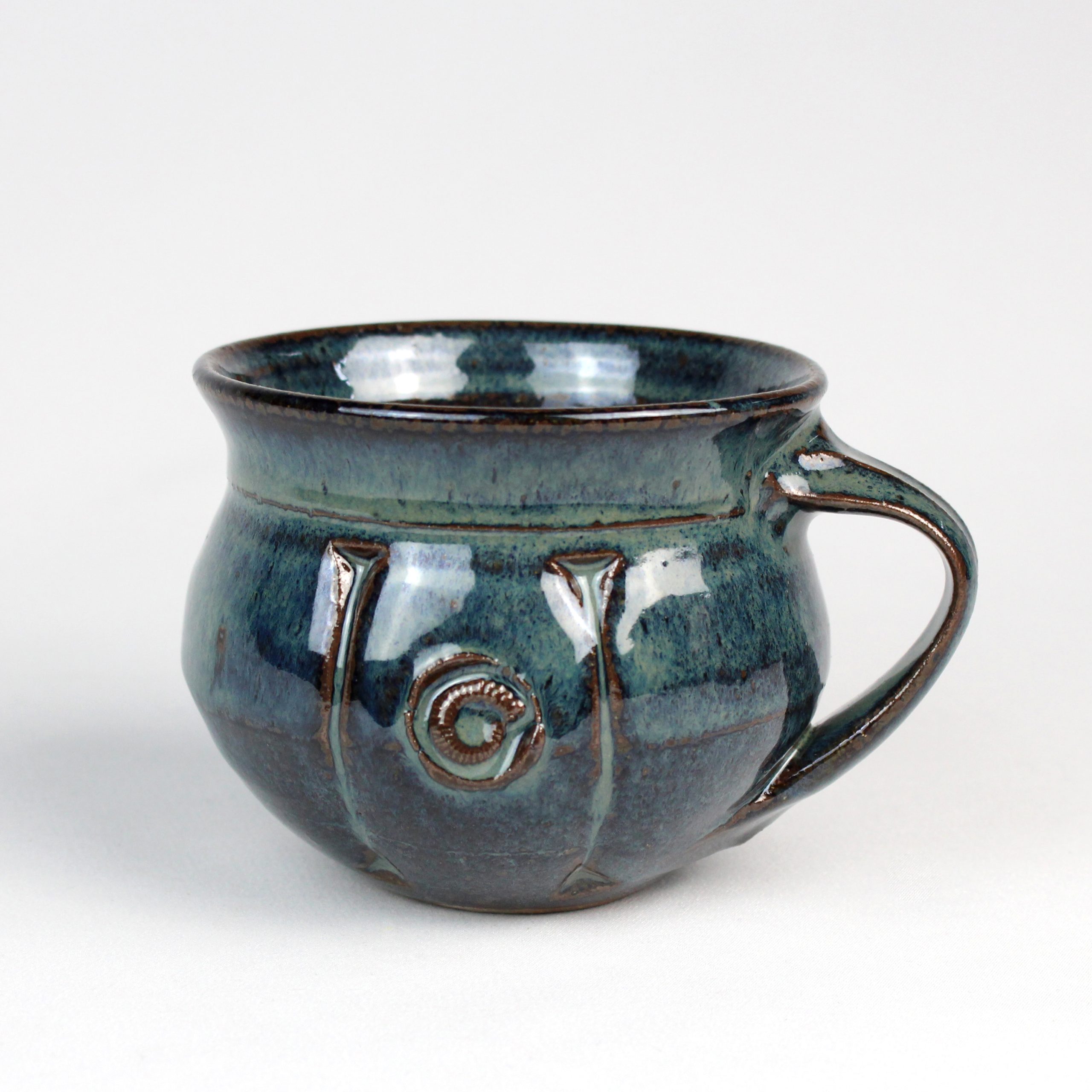 Dark Blue Teacup by Britta James