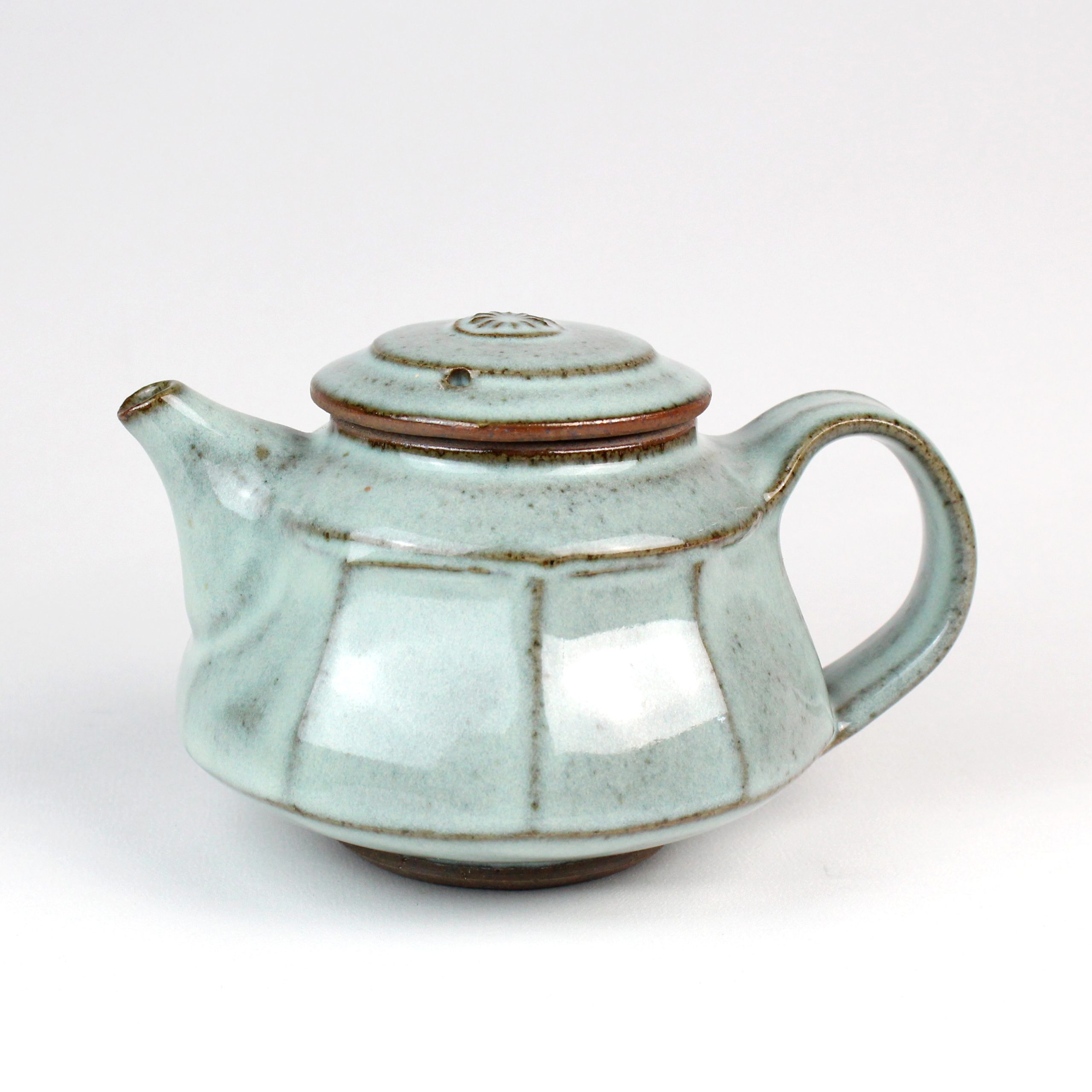 Faceted Chun Teapot (part of set with 2 x cups) by Britta James