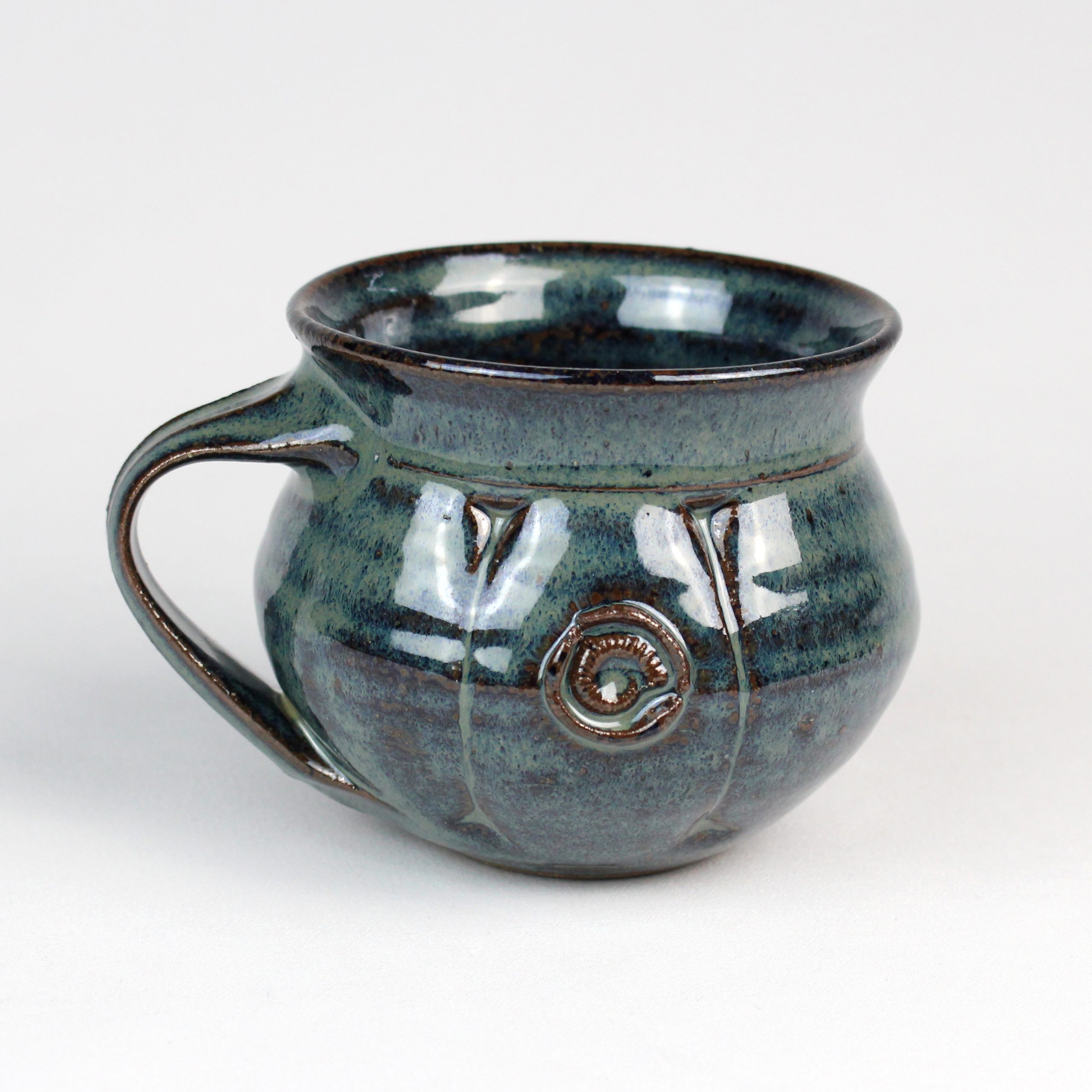 Dark Blue Teacup by Britta James