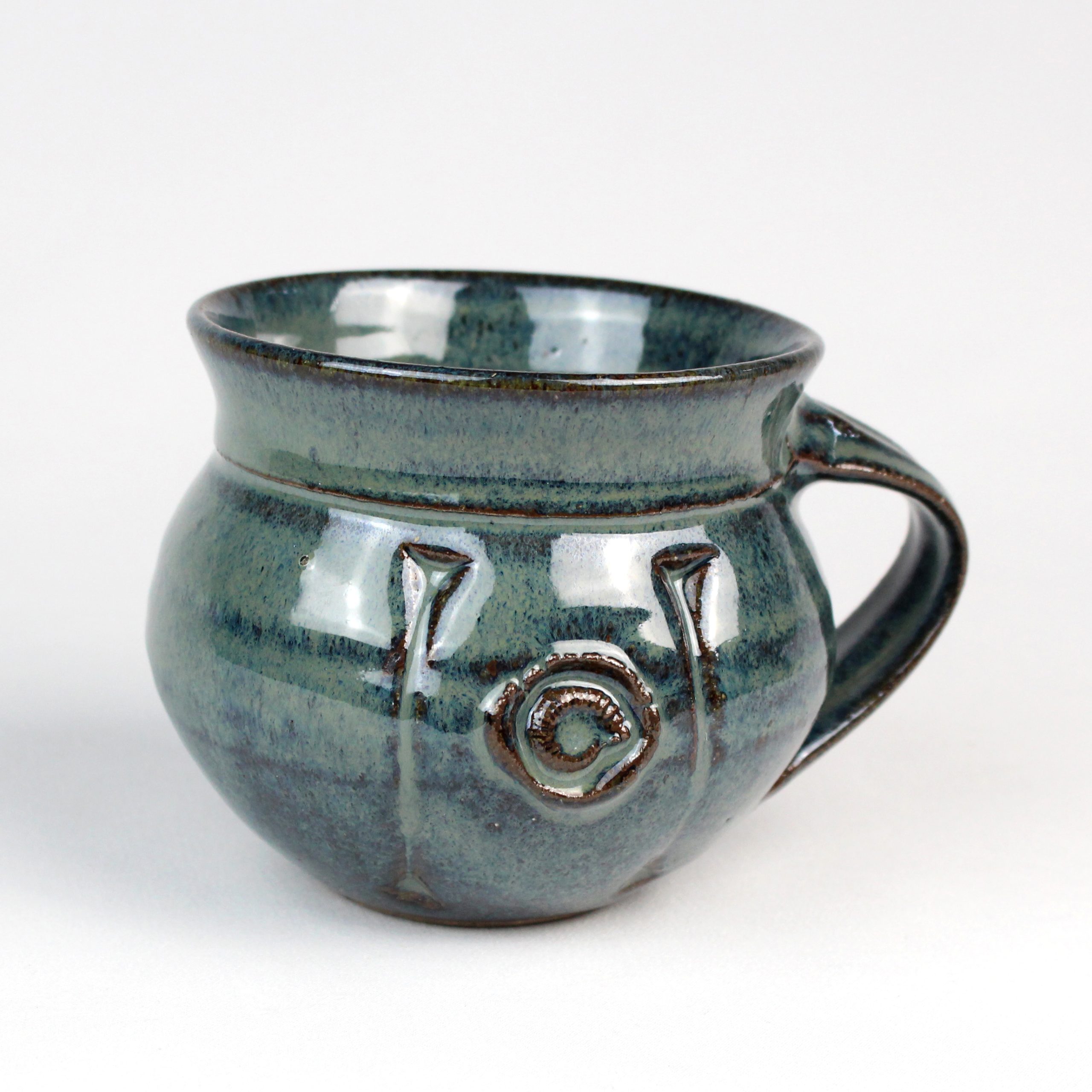 Large Dark Blue Teacup by Britta James