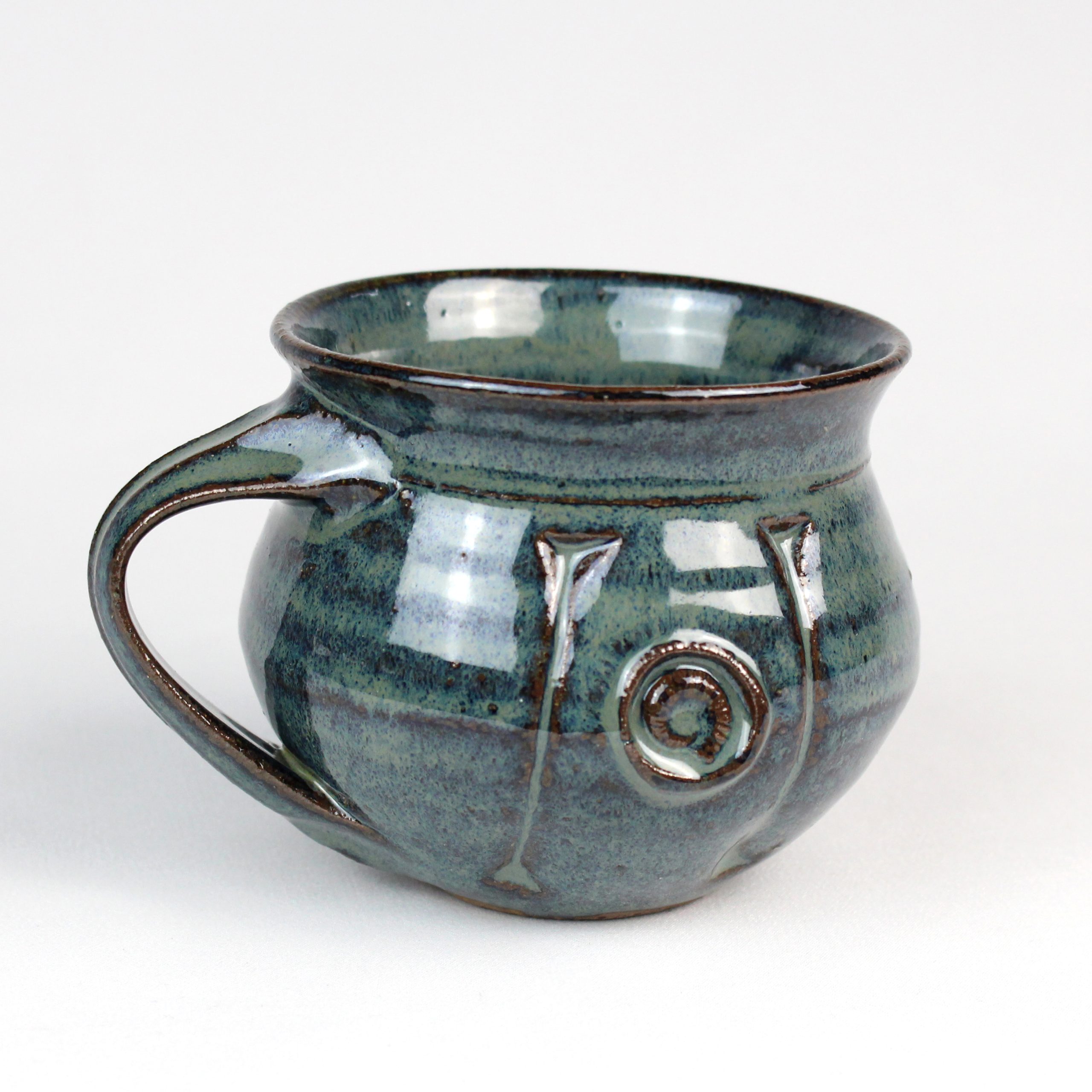 Dark Blue Teacup by Britta James